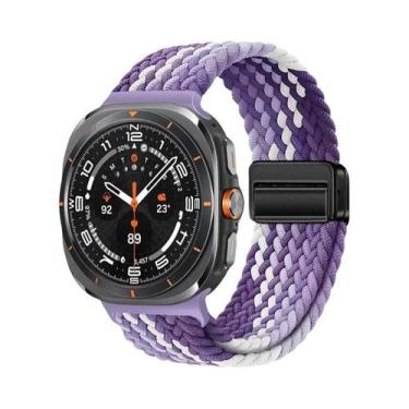 Imagem de Pulseira Magnética Trançada De Nylon De 44mm 40mm Para Samsung Galaxy 