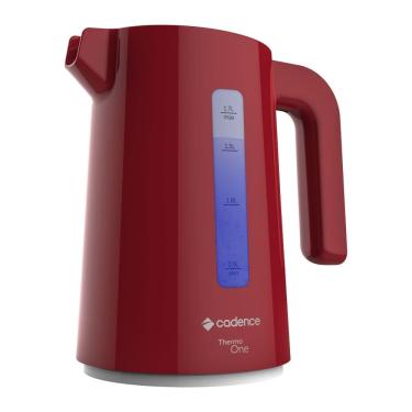 Imagem de Chaleira Elétrica Cadence 1,7L 1200W Thermo One CEL381 Vermelha