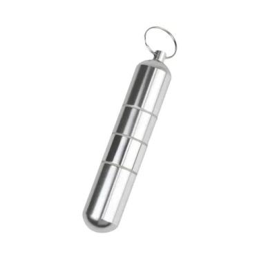 Imagem de Caixa De Cigarros À Prova d'Água Em Liga De Alumínio Prata, Presente M