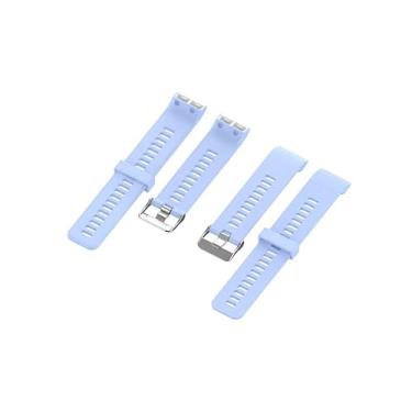 Imagem de QPDRNC Pulseiras de silicone à prova d'água esportivas para Garmin Forerunner 35 Pulseira respirável ao ar livre para Garmin Forerunner 30 (Cor: F, Tamanho: Para ForeAthlete 35J)