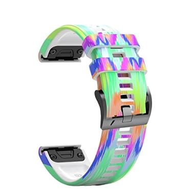 Imagem de ANZOAT 26 22 mm Pulseira de silicone para Garmin Fenix 7X 7 6X 6Pro 5 5X Plus Descent Mk2 D2 Acessório de Banda de Relógio Inteligente de Liberação Rápida (Cor: P, Tamanho: 26mm Fenix 6X 6XPro)