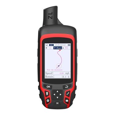 Imagem de NiesahYan GPS portátil A6 para caminhadas, navegador GPS resistente à prova d'água com 20 horas de vida útil da bateria, 2 modos de navegação, tela colorida de 6 cm e bússola GPS, informações da fase