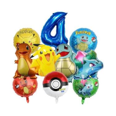 Imagem de Decoração De Festa De Aniversário Infantil Conjunto De Balões De Desen