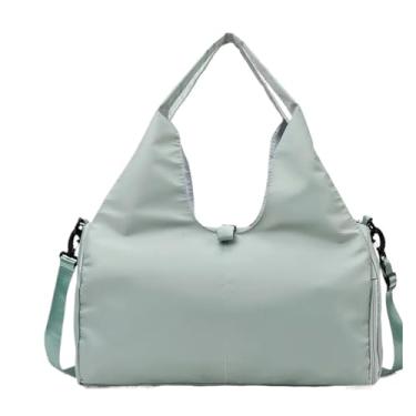 Imagem de MURVE Tapete de ioga bolsa de ginástica para mulheres bolsas esportivas bolsa de viagem fitness bolsa de ombro yoga natação grande capacidade com alça de ombro (cinza)