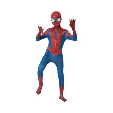 Imagem de Fantasia De Halloween Para Meninos Máscara 3D Do Homem-Aranha Em Spand