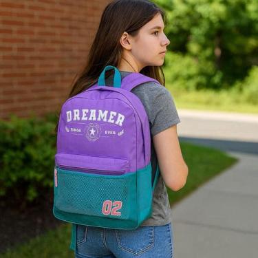 Imagem de Mochila Escolar Grande Dreamer Menina Clio, Verde