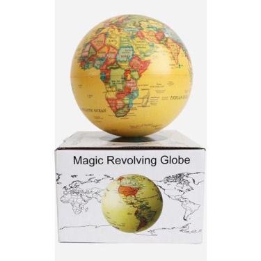 Imagem de Globo Terrestre Giratório Rotação 360graus Luz Colorido - oem, DOURADO