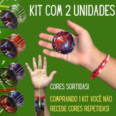 Imagem de Kit 2 Unidades Io-io Yoyo Ioio Yo-yo Ioiô Aluminio Rolamento - Fenix B