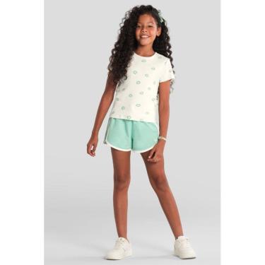 Imagem de Blusa infantil menina em ribana florida Brandili