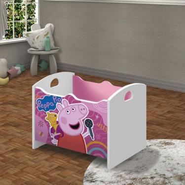 Imagem de Baú Infantil Caixa Organizadora de Brinquedos Peppa Pig