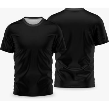 Imagem de Camisetas Básicas Dry Fit Lisa Tradicional - FORTE IMPRESSÃO, GG, Pret