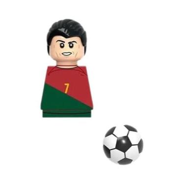 Imagem de Modelo De Brinquedo De Blocos De Construção Mini De Jogadores De Futeb
