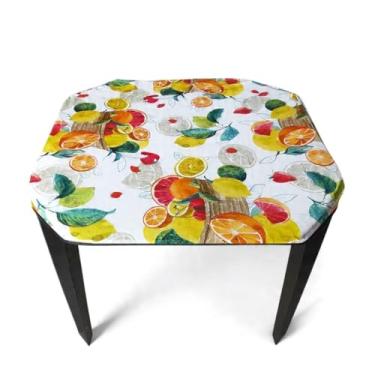 Imagem de Kit 6 Capas Mesa 70x70 Plástico Impermeável Estampada,Bar Restaurante Lanchonete para Proprietários(KIT 6 CAPAS FRUTAS)