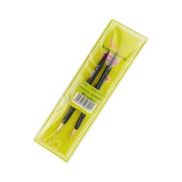 Imagem de Agulhas De Tricô Circulares E De Ponta Dupla Com Cabo De Sândalo De Ta