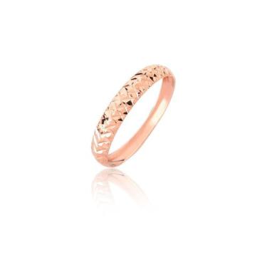 Imagem de Anel aparador diamantado ouro 18k rosé delicado AC19 - MAEHLER Arte Em