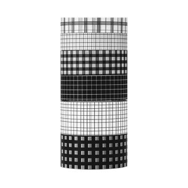 Imagem de Conjunto de 6 rolos de adesivos Washi de 5 m, adesivos com padrão de treliça decorativos para artes faça-você-mesmo artesanato suprimentos de diário scrapbook cartão embrulho