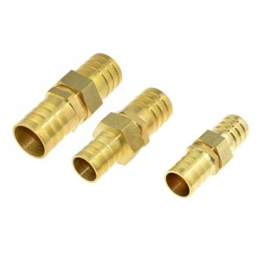 Imagem de Ferramenta de hardware de latão encaixe de mangueira de 25 mm para mangueira de 25 mm 32 mm OD conector acoplador de gás Raccord redutor de farpa tubo de cobre adaptador de tubo de ar junta de tubo