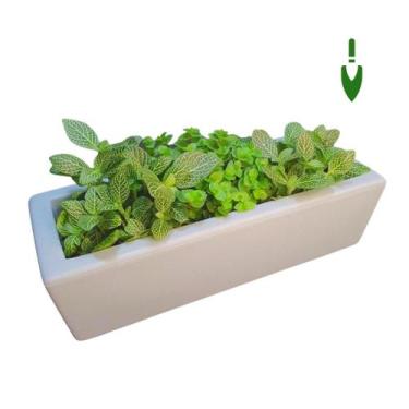 Imagem de Vaso Floreira P/ Plantas 37cm Jardineira Pequena P/ Flores - Alpe & Ar