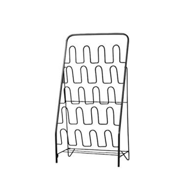 Imagem de Sapateira de armazenamento, sapateira de metal, armazenamento de sapatos em camadas, com racks, torres multicamadas para chinelos e sapateiras planas, organizador de sapatos de entrada de quarto