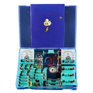 Imagem de U5GAAALPPQ9 Caixa de experimentos eletromagnéticos, caixa de experimentos de física de laboratório, caixa de experimentos eletromagnéticos de física do ensino médio, suprimentos para equipamentos de
