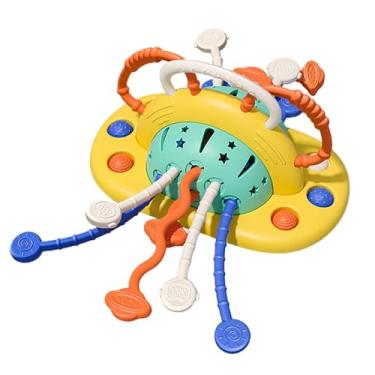 Imagem de Brinquedo de Puxar Corda - Tabuleiro De Atividades Com | Brinquedo De Puxar,Para Meninos E Meninas A Partir De 3 Meses, Presente Para Viagem, Aniversário, Natal, Festas E Cadeira Alta