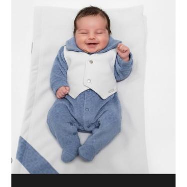 Imagem de Kit Saída Maternidade Plush Cotelê Bebê Menino Zafielo 2026-Masculino