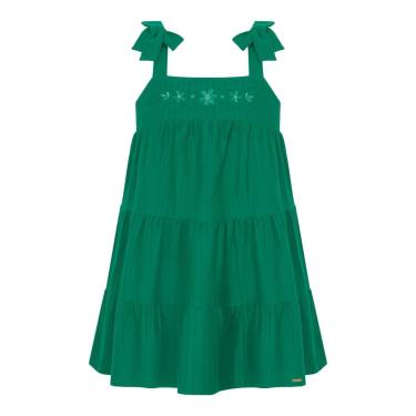 Imagem de Vestido Infantil Menina Verde Glimmer Verde Alakazoo-Feminino