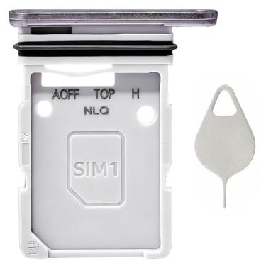 Imagem de Ubrokeifixit Suporte de bandeja de cartão SIM único Galaxy A36 5G A366U1 de substituição para Samsung Galaxy A36 5G SM-A366U A366W A366U1 A366B A366E, com pino de ejeção (A366U-Lavender)