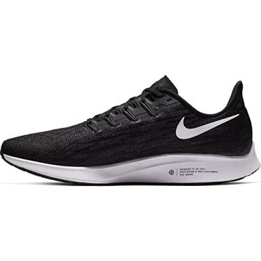 Imagem de Tênis de corrida masculino Nike Air Zoom Pegasus 36, feminino 2, Multicolorido, preto, branco, Thunder Grey 2, 12.5