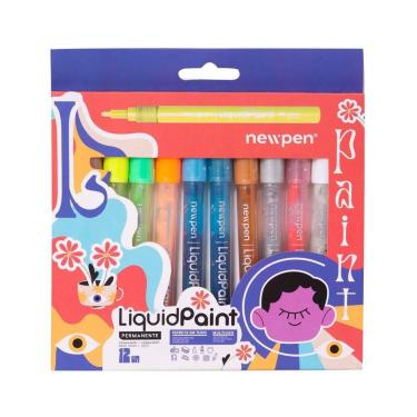 Imagem de Kit Caneta Marcador Permanente Liquidpaint 12Un - Newpen