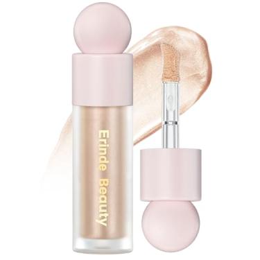 Imagem de Erinde Marcador líquido – Bastão de maquiagem bronzeador iluminador facial, acabamento brilhante natural, iluminador facial creme misturável leve, sem crueldade, 02# STARLIGHT