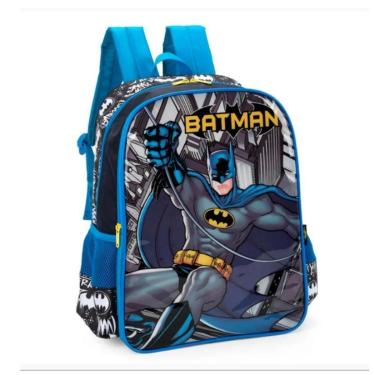 Imagem de Mochila de Costas Escolar Infantil Juvenil Batman-Unissex