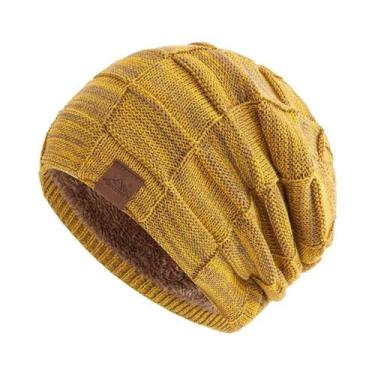 Imagem de Gorro Feminino Multicolorido De Inverno Quente E Moderno Em Tricô Esti