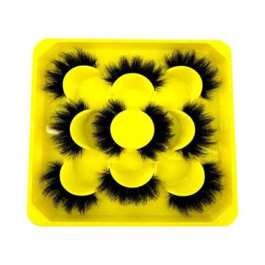 Imagem de Cílios Postiços Naturais 3D De Visone Sintético Fluffy MKYDCG Dramátic