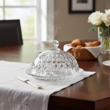 Imagem de Queijeira De Vidro Com Tampa Porta Quaijo Mesa Posta Present - Mek