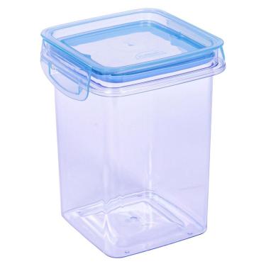 Imagem de Pote Hermético Quadrado 830ml Plasútil Azul