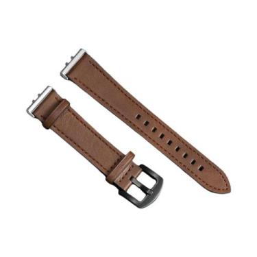 Imagem de Pulseira De Couro Microfibra Para Samsung Galaxy Watch Fit 3, Acessóri