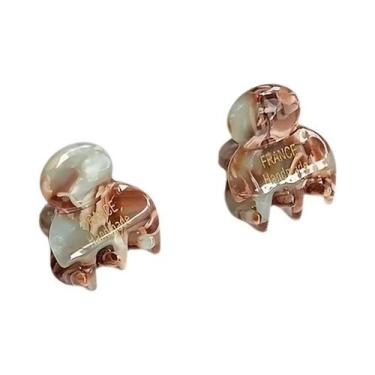 Imagem de Conjunto De 2 Mini Presilhas De Cabelo De Acetato Fofas E Elegantes, T