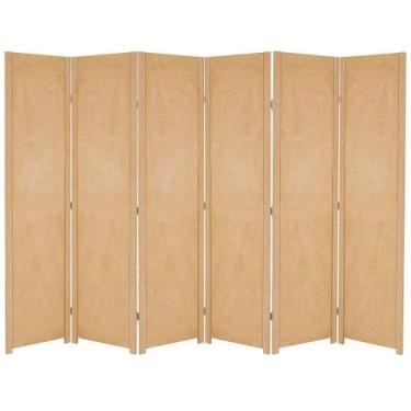 Imagem de 6 Biombo Sanfonado Com Rodinhas E Dobradiças Folha Painel Mdf Cru Divi