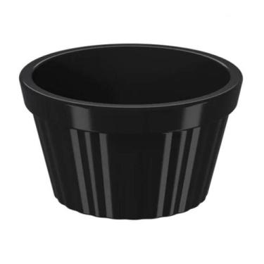 Imagem de 40 Ramekins 60ml Pretos Molheira Servir Maionese Shoyu Potinho Pequeno