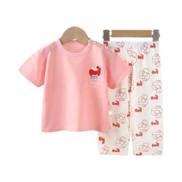 Imagem de Conjunto De Pijamas De Dinossauro Para Meninos E Meninas, Vestuário De