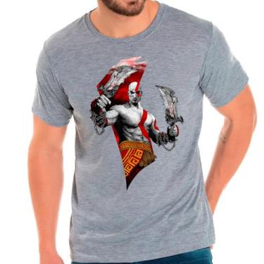 Imagem de Camiseta kratos god of war games jogos camisa masculina lançamento 02 