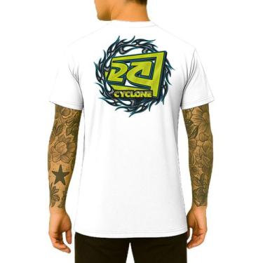 Imagem de Camisa Cyclone Tribal Fire Metal, Branco, P