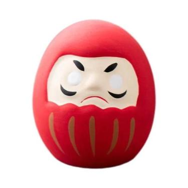 Imagem de Boneco Cerâmico Daruma Japonês Em Miniatura, Ornamento Da Sorte Para D