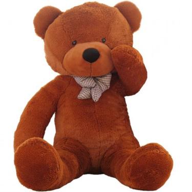 Imagem de Urso marrom bicho pelúcia 1,3 mts 130cm Namorada Presente