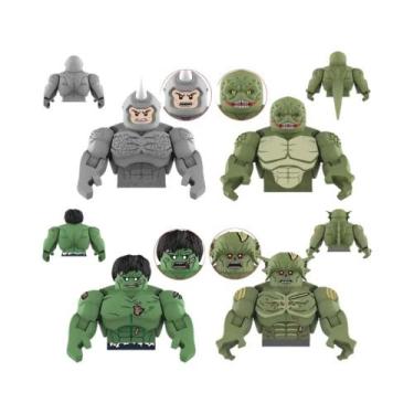 Imagem de Blocos De Montar Articulados De Animais Para Crianças: Lagarto, Rinoce