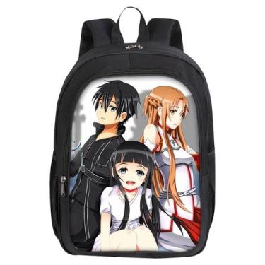 Imagem de Mochila Sword Art Online Kirito Yuuki Asuna para crianças - yiweisai