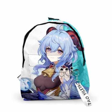 Imagem de Mochila Genshins Impacts Ganyus Cartoon Kids School 29x12x40cm - Yiwei