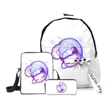 Imagem de Conjunto de mochilas Aphmaus Anime School, 3 peças com lancheira e bol