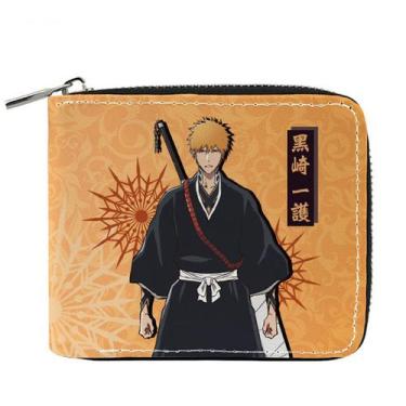 Imagem de Carteira, porta-moedas, couro, duas dobras, branqueador, Kurosaki Ichi